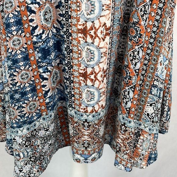 Lulu’s Design Major Grey Print Sleeveless Swing Dress. Size Medium. - Picture 7 of 14